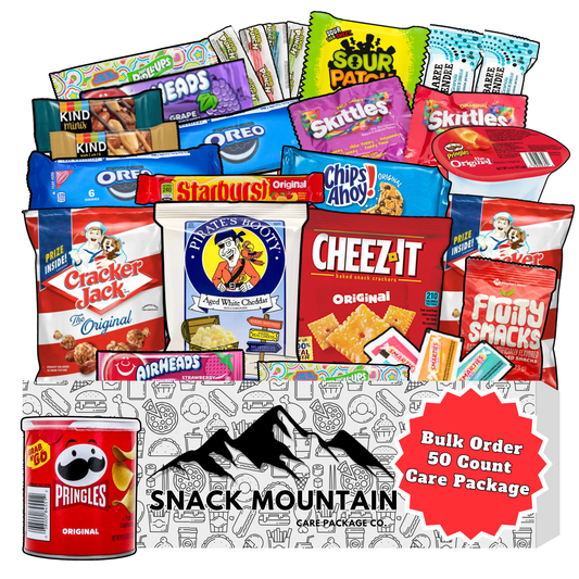 Ultimate Snack Care Package: 50-Count Snack Box for Adults - | Assorted Snack Boxes for a Delicious Treat