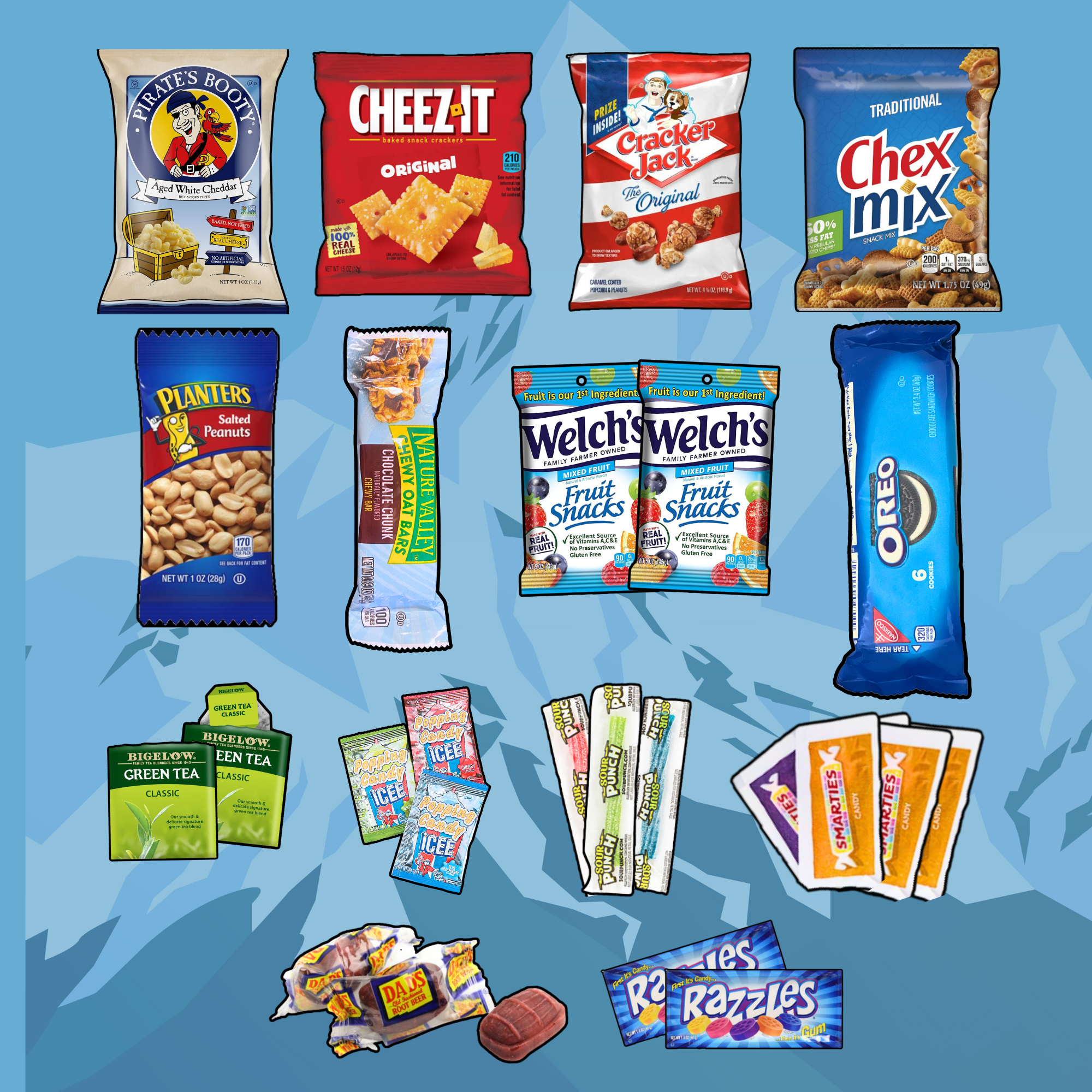 Variety Snack Basket - | 25 Count Hand-Packed Gift Box