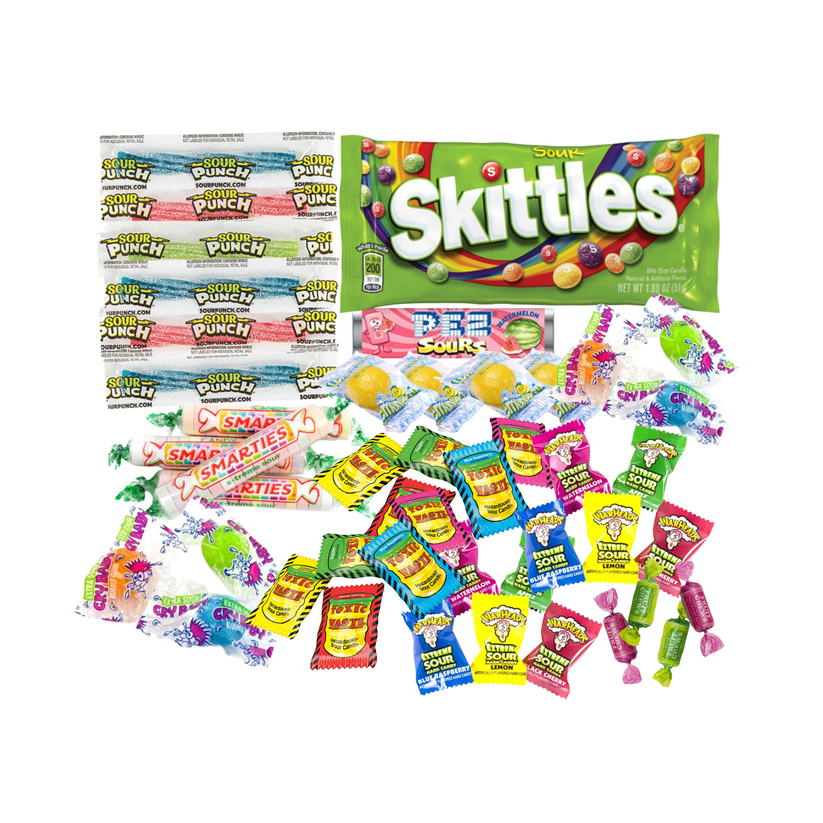 Sour Candy Assortment Pack 50 Count Bag snackmtn